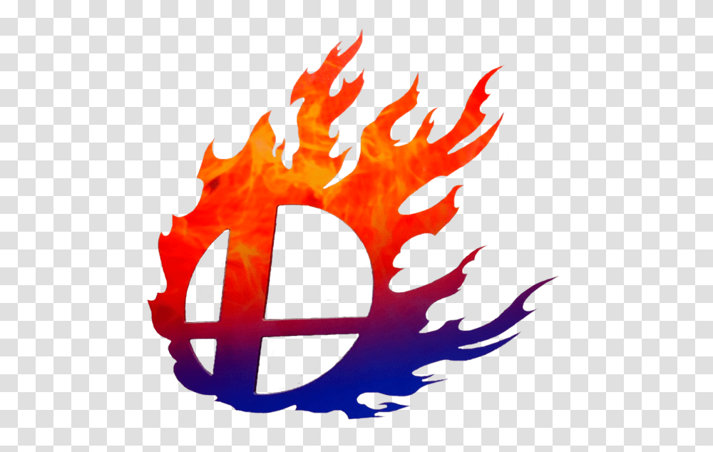 Super Smash Bros Ssb Logo, Fire, Poster, Advertisement, Flame Transparent Png