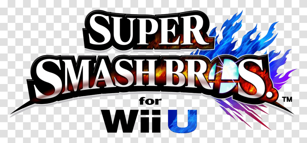 Super Smash Bros U Logo, Word, Alphabet, Slot Transparent Png