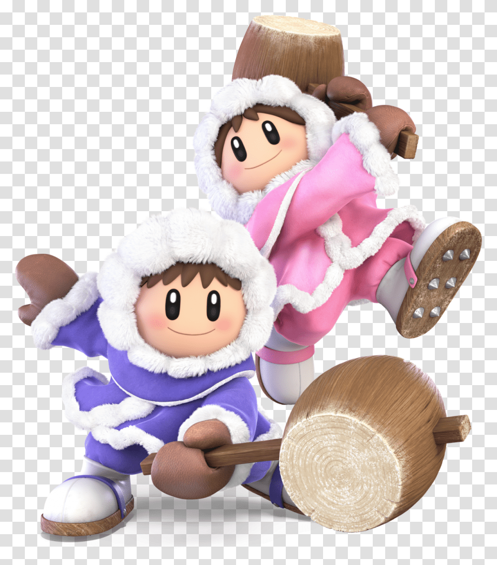 Super Smash Bros Ultimate Ice Climbers, Toy, Plush, Teddy Bear, Doll Transparent Png
