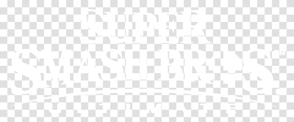 Super Smash Bros Ultimate Logo White, Texture, White Board, Apparel Transparent Png