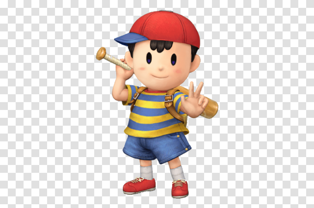 Super Smash Bros Ultimate Ness, Doll, Toy, Person, Human Transparent Png