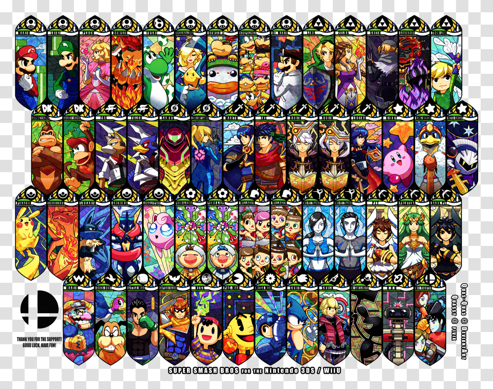 Super Smash Brothers Video Games Nintendo Wallpaper Smash Bros Characters Art, Collage, Poster, Advertisement, Rug Transparent Png