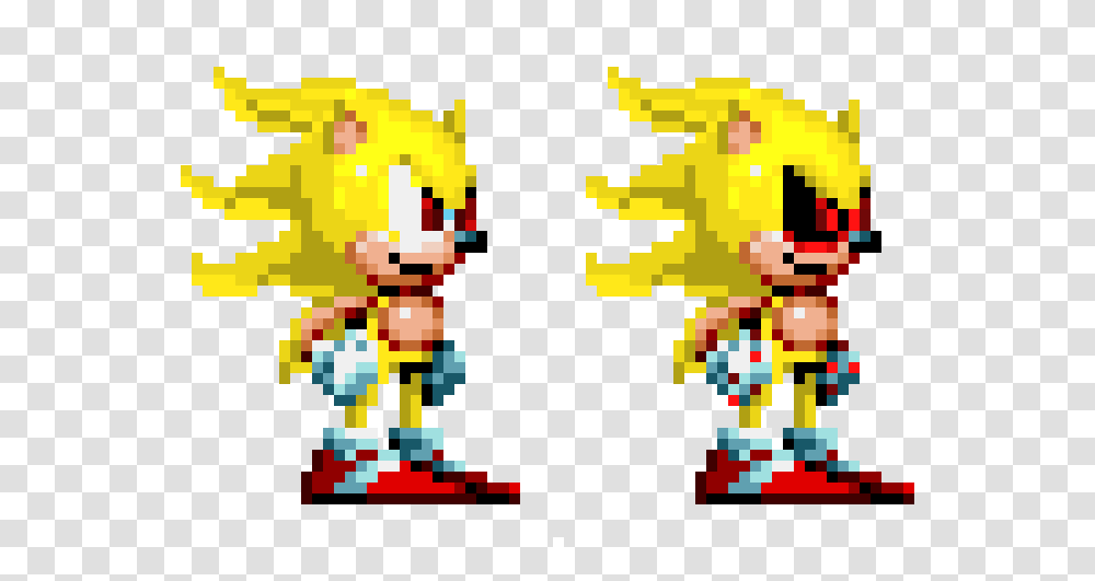 Super Sonic And Super Sonic Sonic 3 Mania Sprites, Outdoors, Pac Man, Rug, Nature Transparent Png