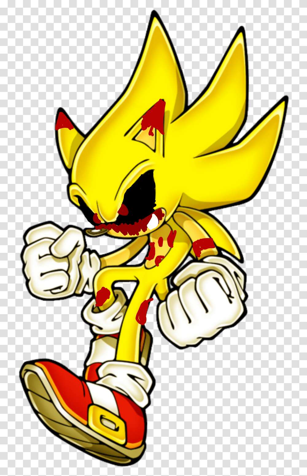 Super Sonic Exe Sticker By Foxgemrs Super Sonic, Hand, Fist, Banana, Fruit Transparent Png