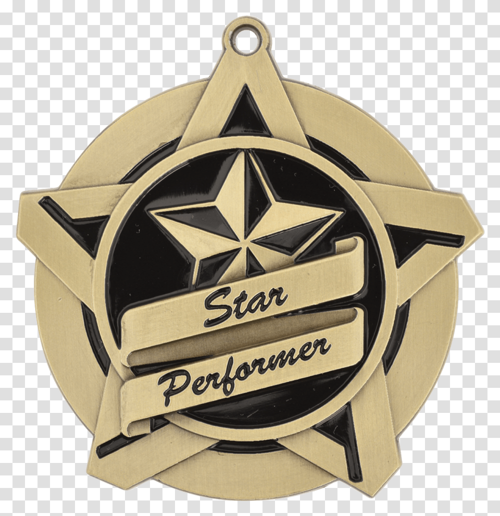 Super Star Medals Star Performer Art Trophy, Symbol, Logo, Trademark, Emblem Transparent Png