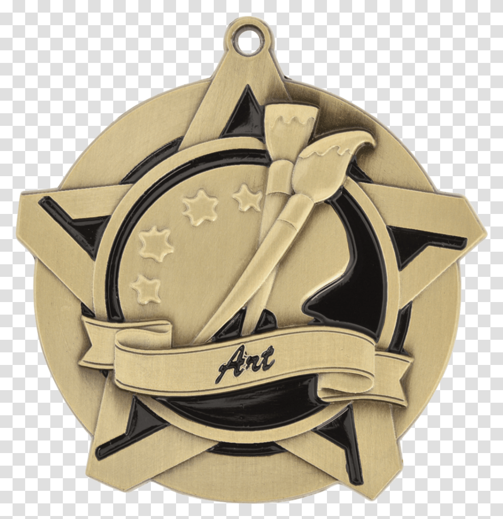 Super Star Medals - The Trophy Case, Symbol, Logo, Trademark, Gold Transparent Png