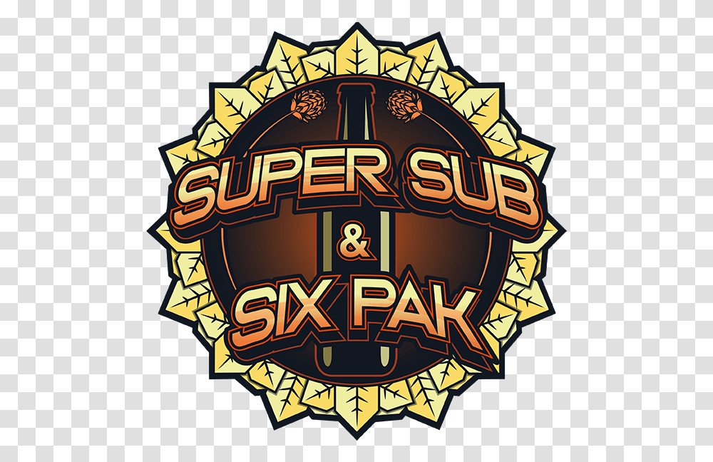 Super Sub And Six Pak Logo Illustration, Trademark, Badge, Emblem Transparent Png