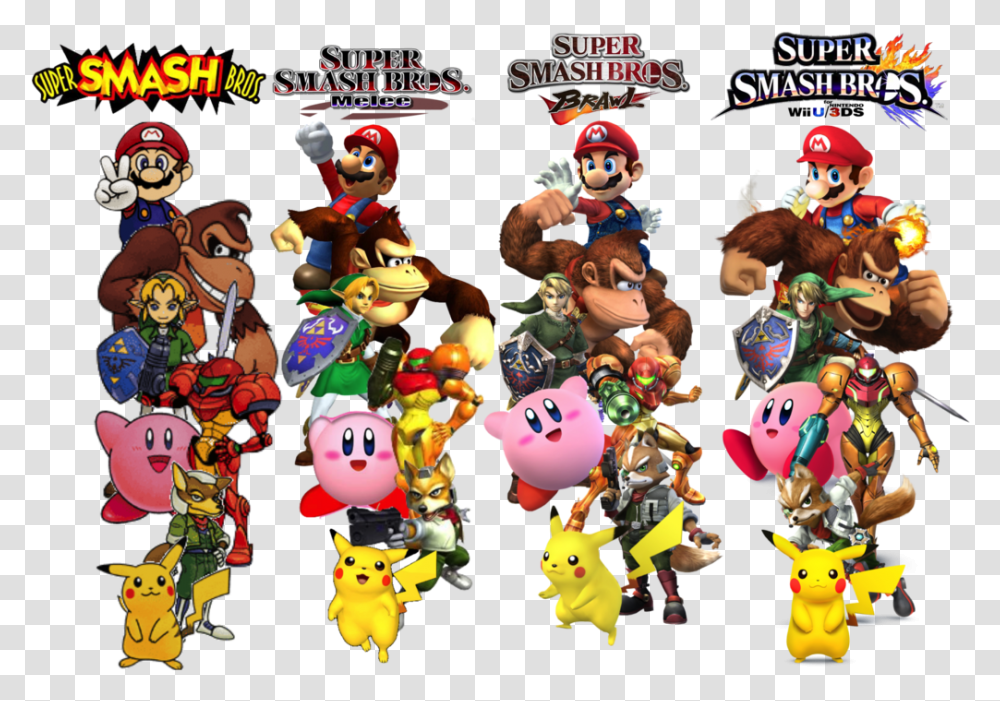 Super Super Brdr Smmash Bres Super Smash Bros 64 Brawl, Super Mario, Figurine, Toy, Museum Transparent Png