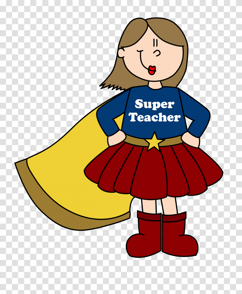 Super Teacher Clip Art Free Vectors Make It Great, Person, Costume Transparent Png