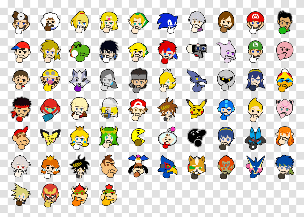 Super Thonk Bros Smash Bros Thinking Emoji Ssbu All Stock Icons, Helmet, Football, Team Sport Transparent Png