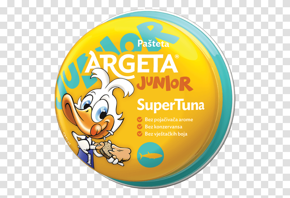 Super Tuna Junior Argeta 95g Cd, Label, Text, Word, Sticker Transparent Png