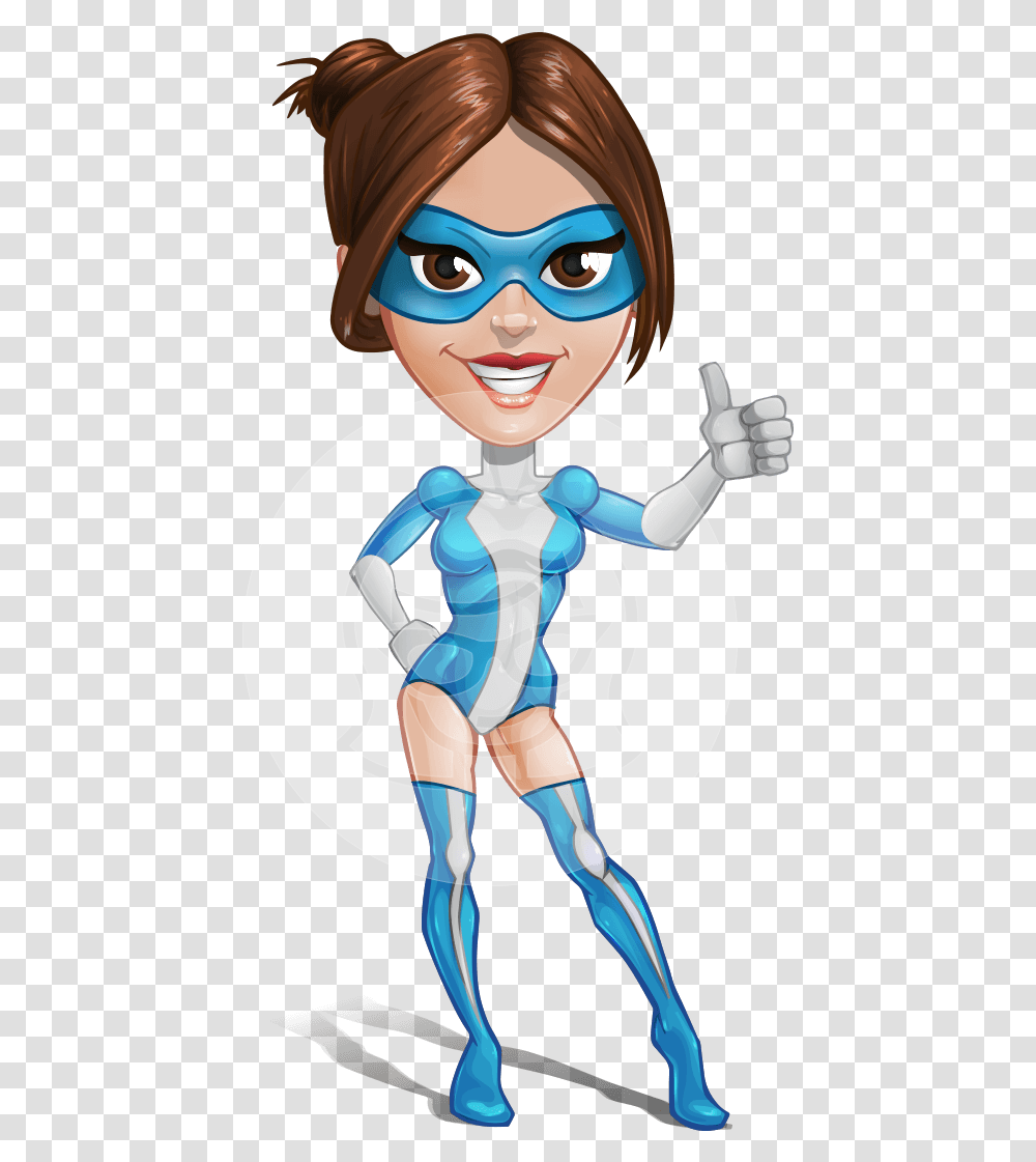 Super Woman Cartoon Vector Hero Character Aka Lily Woman Superhero Cartoon Characters, Person, Doll, Toy, Hand Transparent Png