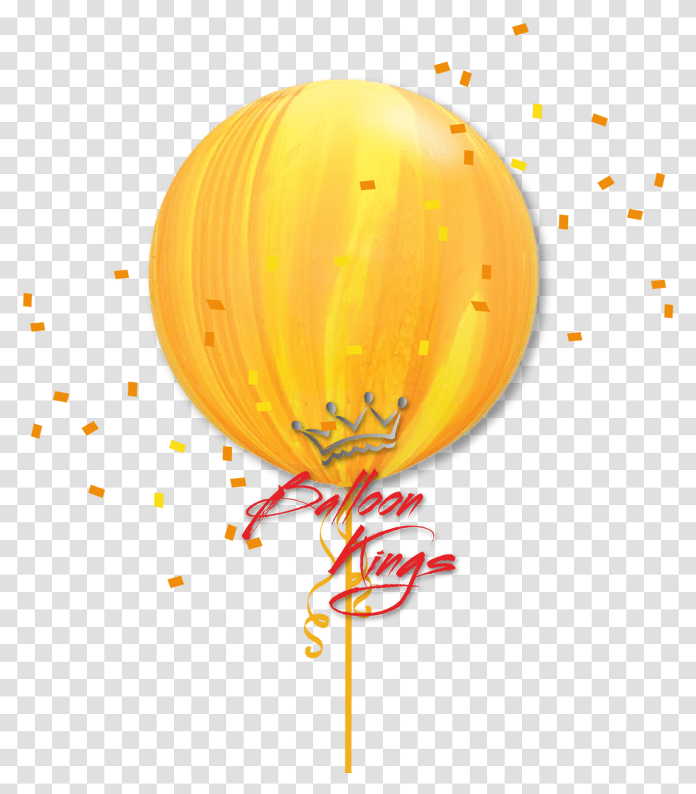 Superagate Yellow Orange New Years Confetti, Balloon Transparent Png