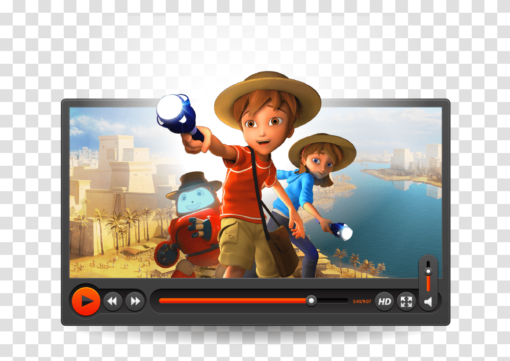 Superbook Academy Video Player Superbook Academy, Person, Hat, Video Gaming Transparent Png