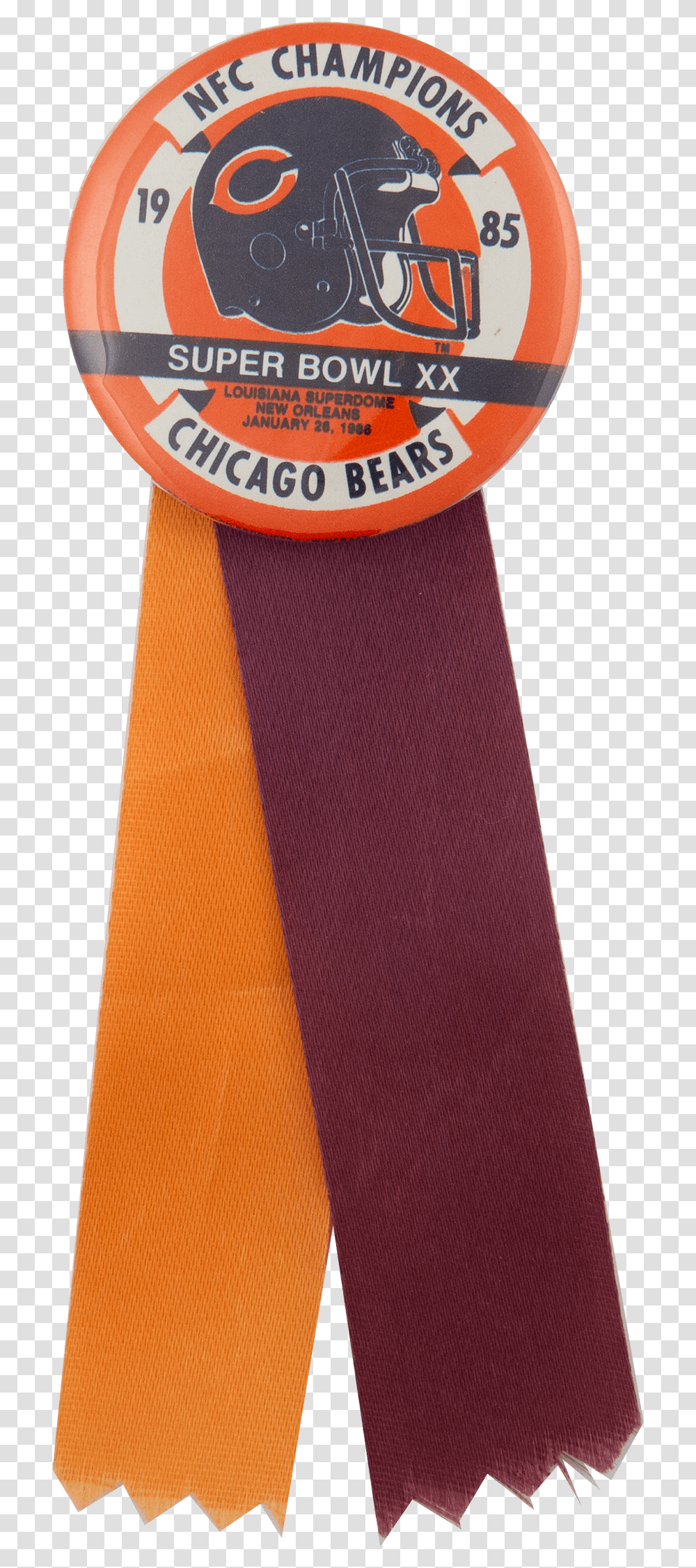 Superbowl Xx Chicago Bears Nfc Champions Sports Busy 1985 Bears, Tie, Accessories, Necktie, Skateboard Transparent Png