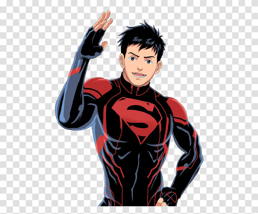 Superboy High Quality Image Superboy, Person, Human, Hand, Book Transparent Png