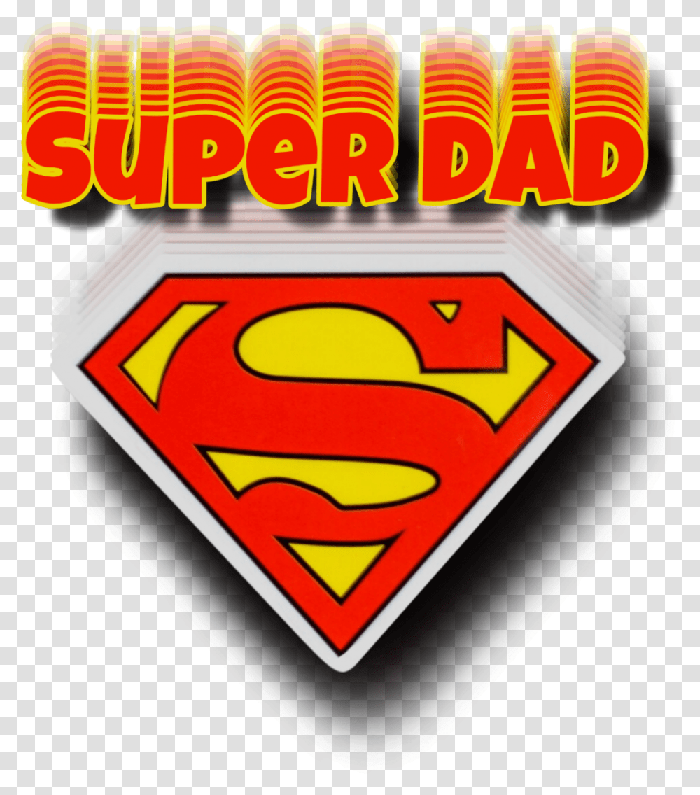 Superdad Dad Fathersday Father Superhero Superman Symbol, Logo, Light, Emblem Transparent Png