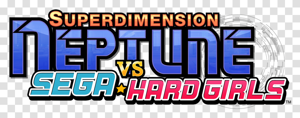 Superdimension Neptune Vs Sega Hard Girls Logo, Alphabet, Word, Crowd Transparent Png