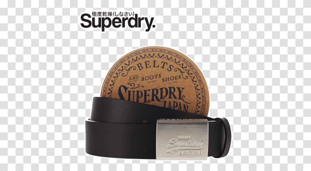 Superdry Silversmith Genuine Leather Black Belt Belt, Accessories, Accessory, Buckle Transparent Png