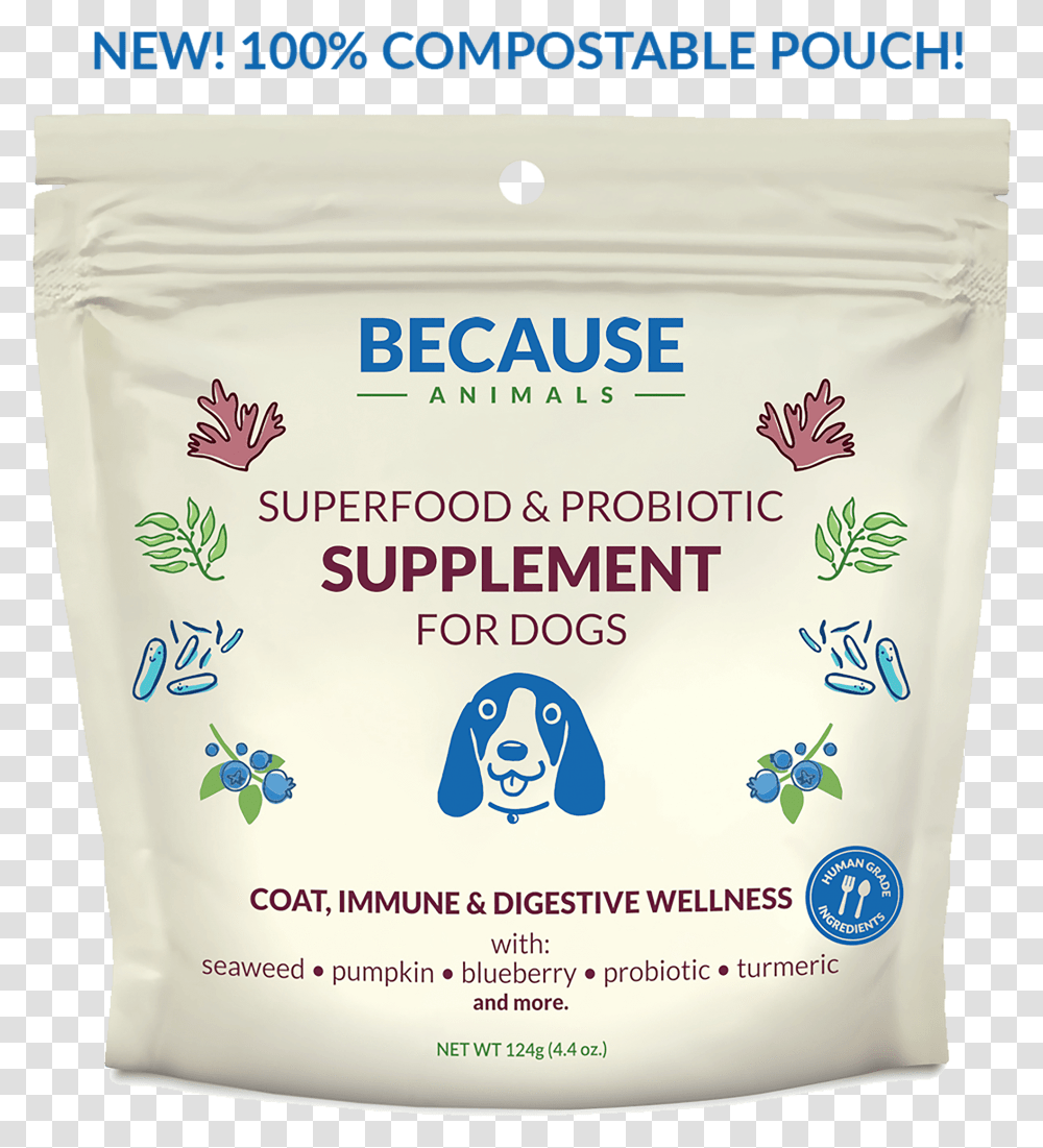Superfood Amp Probiotic Supplement For DogsData Max, Powder, Flour Transparent Png