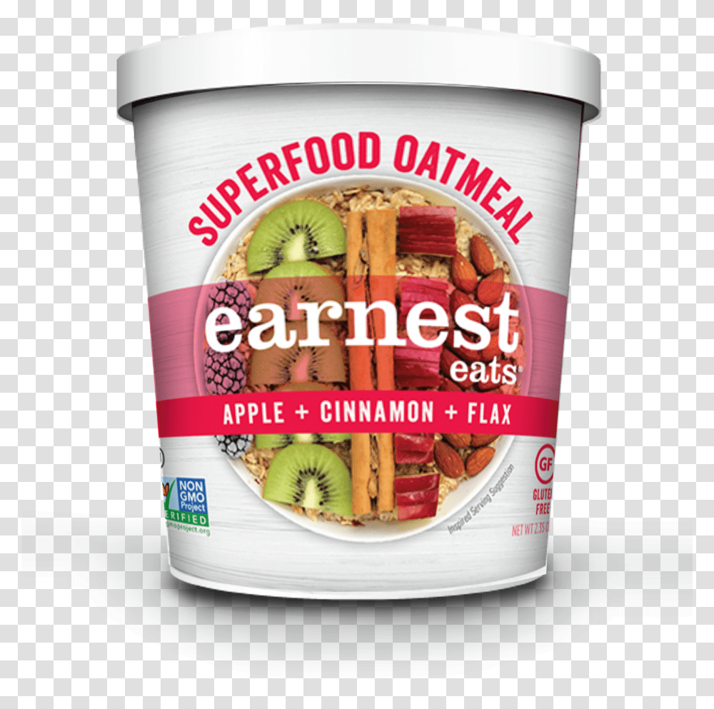 Superfood Vegan Oatmeal Cups Earnest Eats Superfood Oatmeal, Dessert, Yogurt, Ketchup Transparent Png