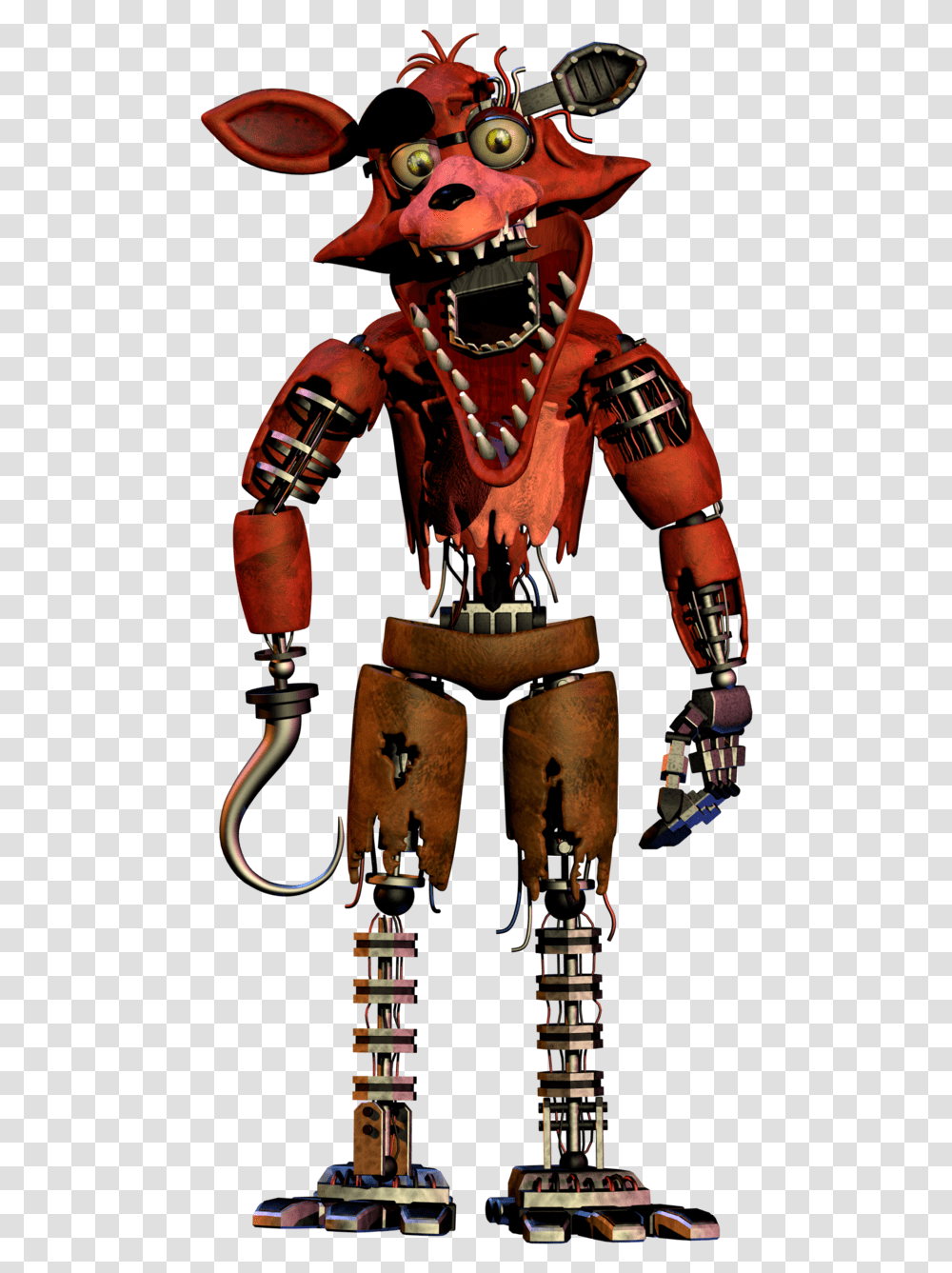 Superfreddylogan Wiki Fnaf Withered Foxy Full Body, Robot, Building, Person, Human Transparent Png