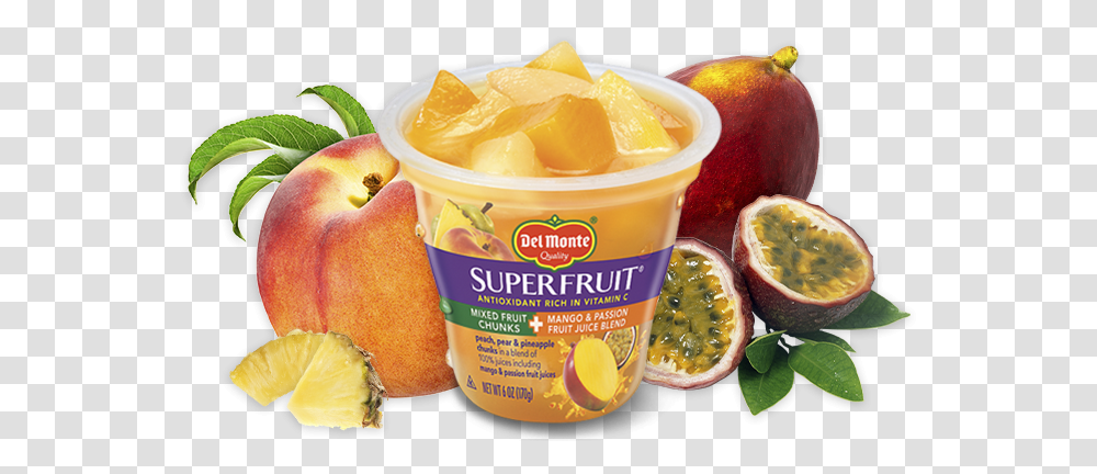 Superfruit Mixed Fruit Chunks In Mango Amp Passion Fruit Blue, Plant, Food, Peach, Apple Transparent Png