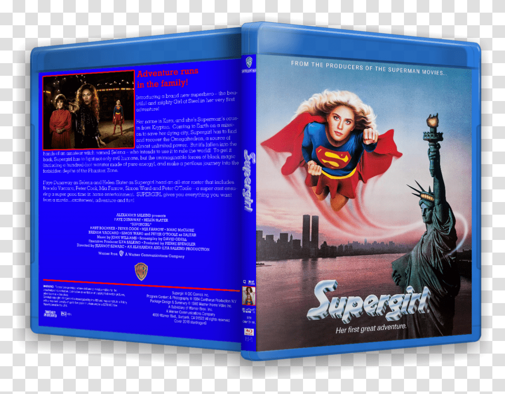 Supergirl 1984 Movie Poster, Person, Human, Advertisement, Flyer Transparent Png