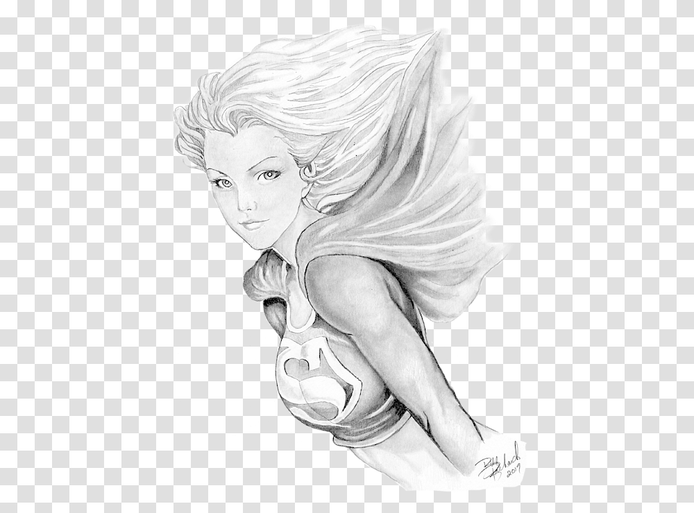 Supergirl Baby Onesie Fairy, Person, Drawing, Art, Sketch Transparent Png