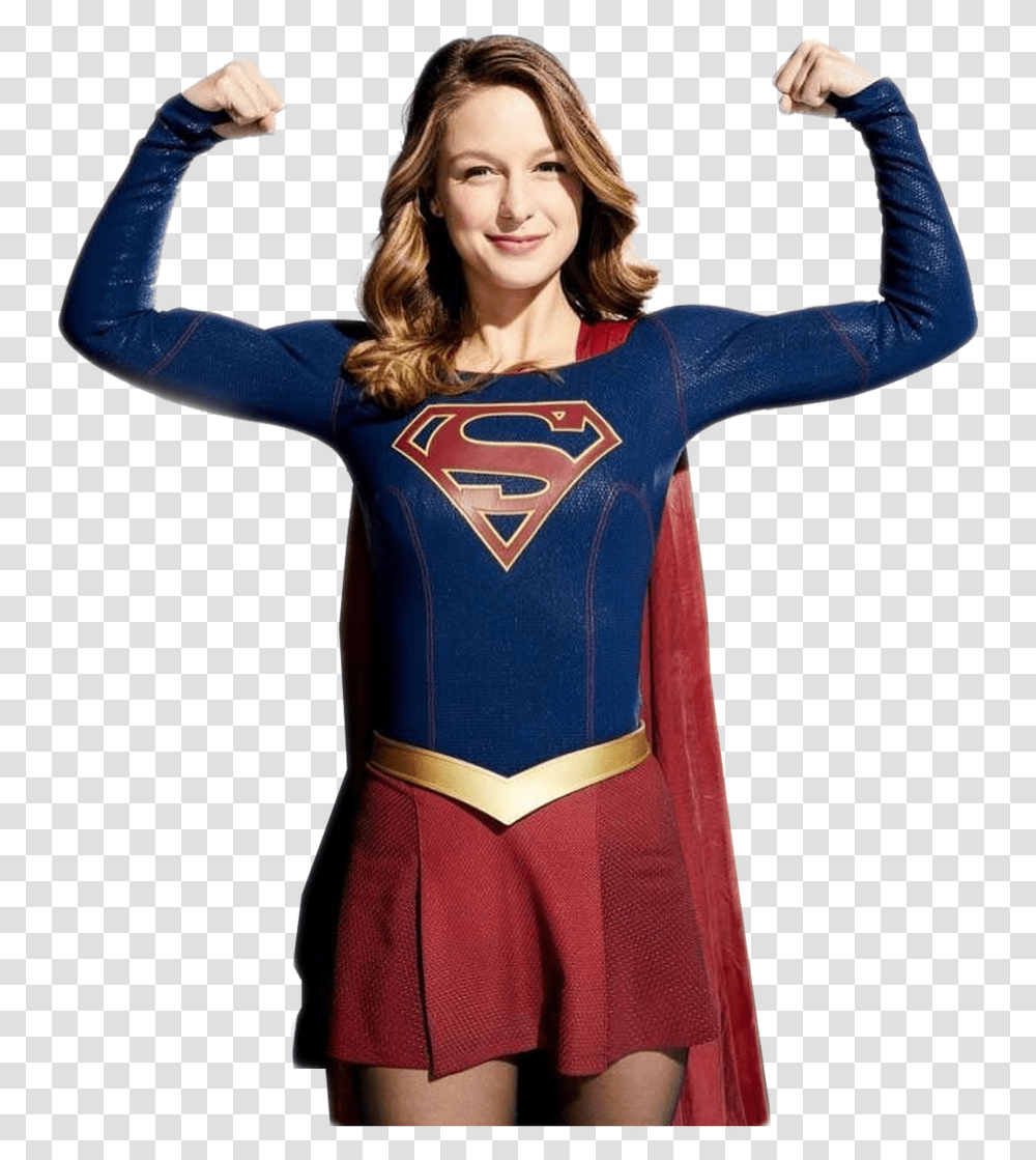 Supergirl Background Supergirl Flash And Arrow Crossover, Clothing, Costume, Sleeve, Female Transparent Png