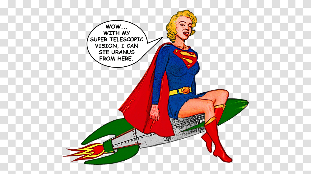 Supergirl Can See Uranus Shower Curtain Superman, Comics, Book, Person, Human Transparent Png