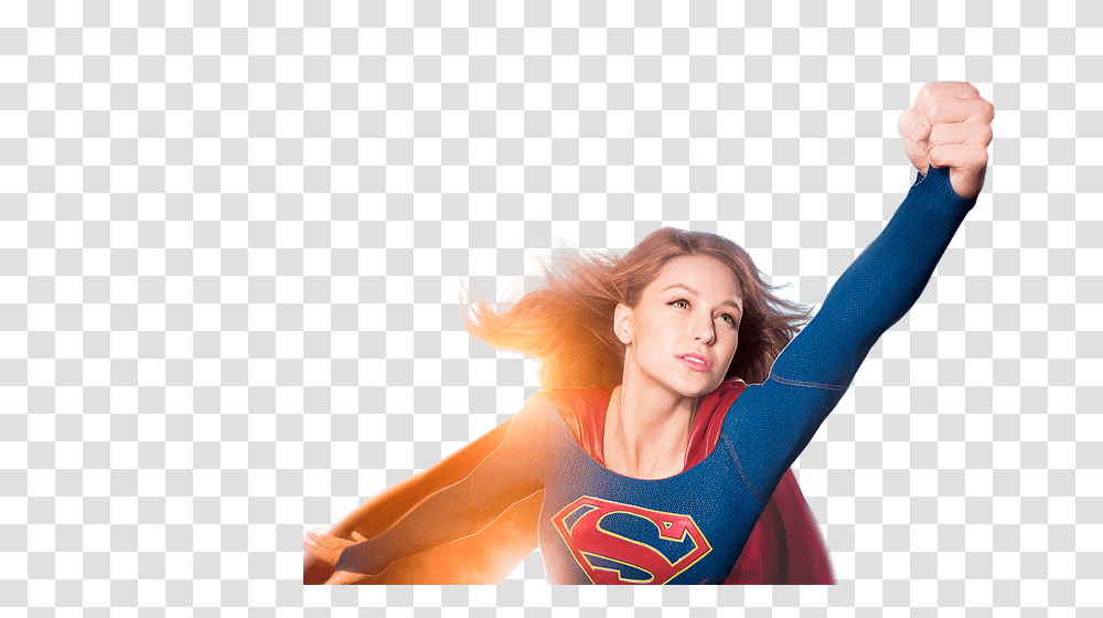Supergirl, Character, Person, Fitness, Working Out Transparent Png