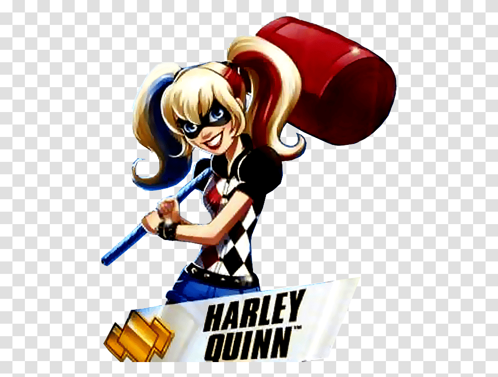 Supergirl Clipart Dc Superhero Harley Quinn Superhero Girl, Person, Book, Manga, Comics Transparent Png