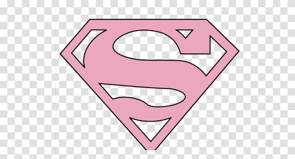 Supergirl Clipart Emblem Pink Superwoman Logo, Symbol, Trademark, Label, Text Transparent Png