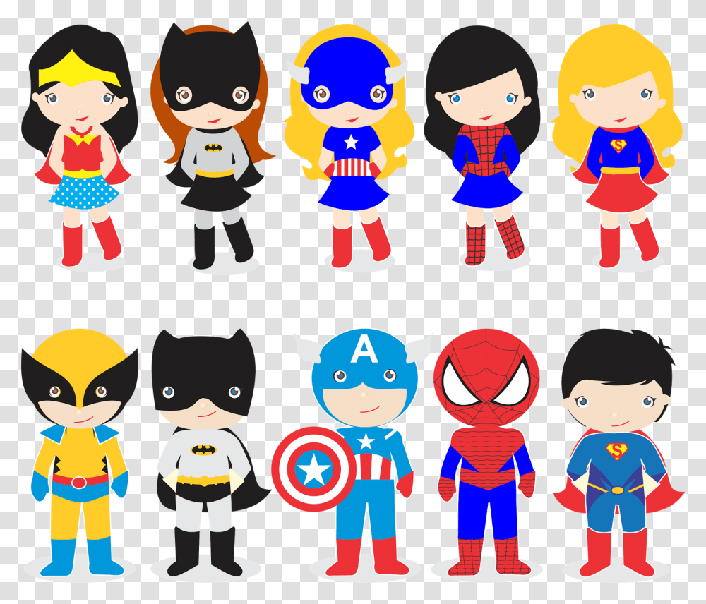 Supergirl Clipart Superkids Vetor Super Herois Baby, Toy, Doll Transparent Png