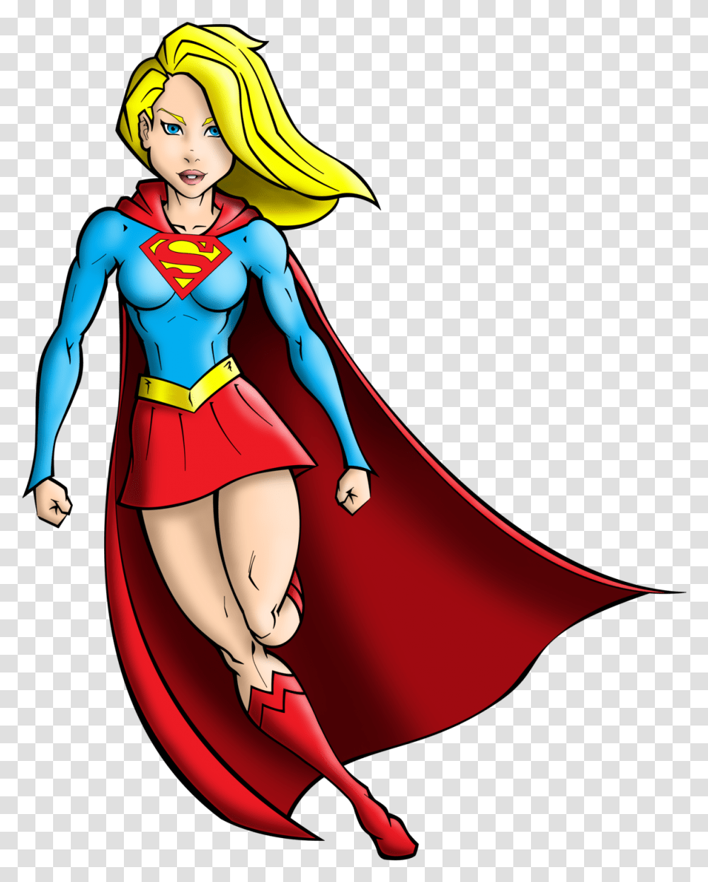 Supergirl Color By Jest84 Supergirl Color By Jest84 Cartoon Supergirl Clipart, Costume, Apparel, Comics Transparent Png
