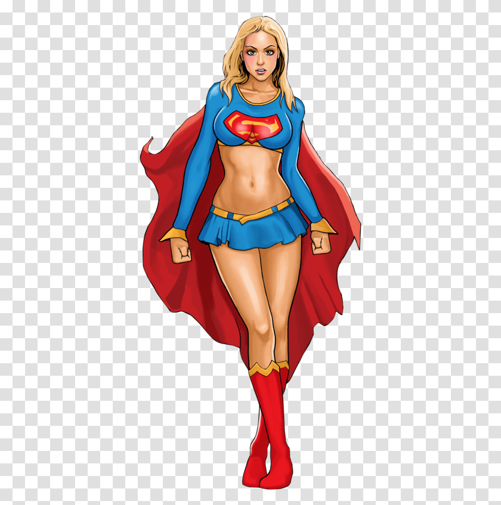 Supergirl, Costume, Person, Female Transparent Png