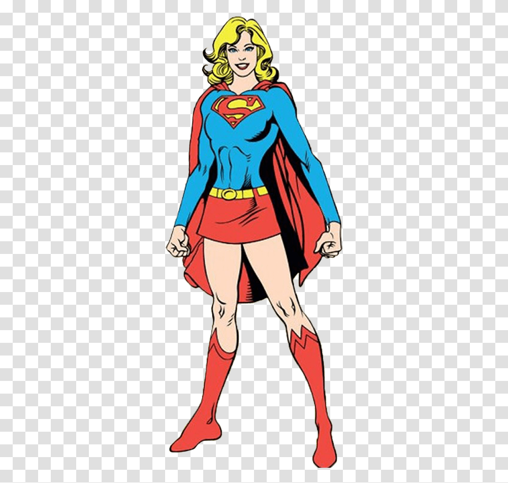 Supergirl Dc Comic Movies Comparison, Comics, Book, Person, Human Transparent Png