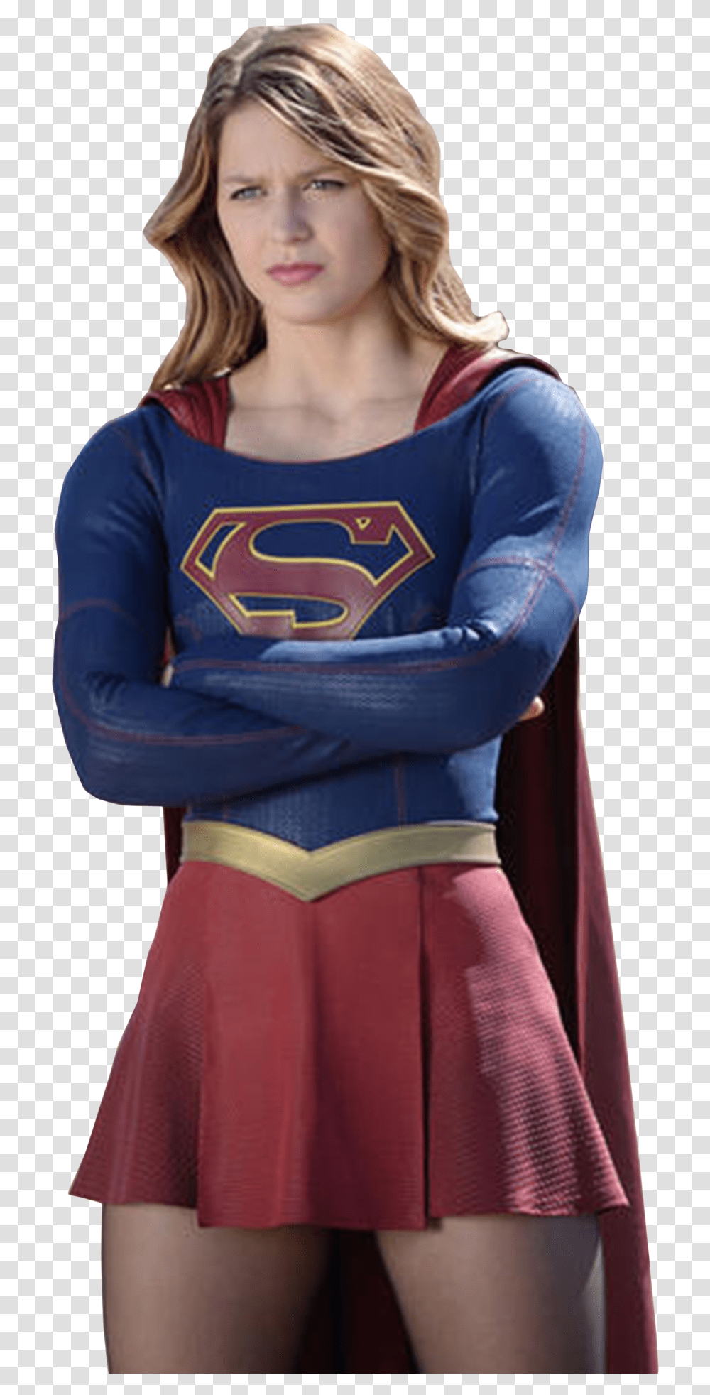 Supergirl File Logo, Clothing, Costume, Person, Sleeve Transparent Png