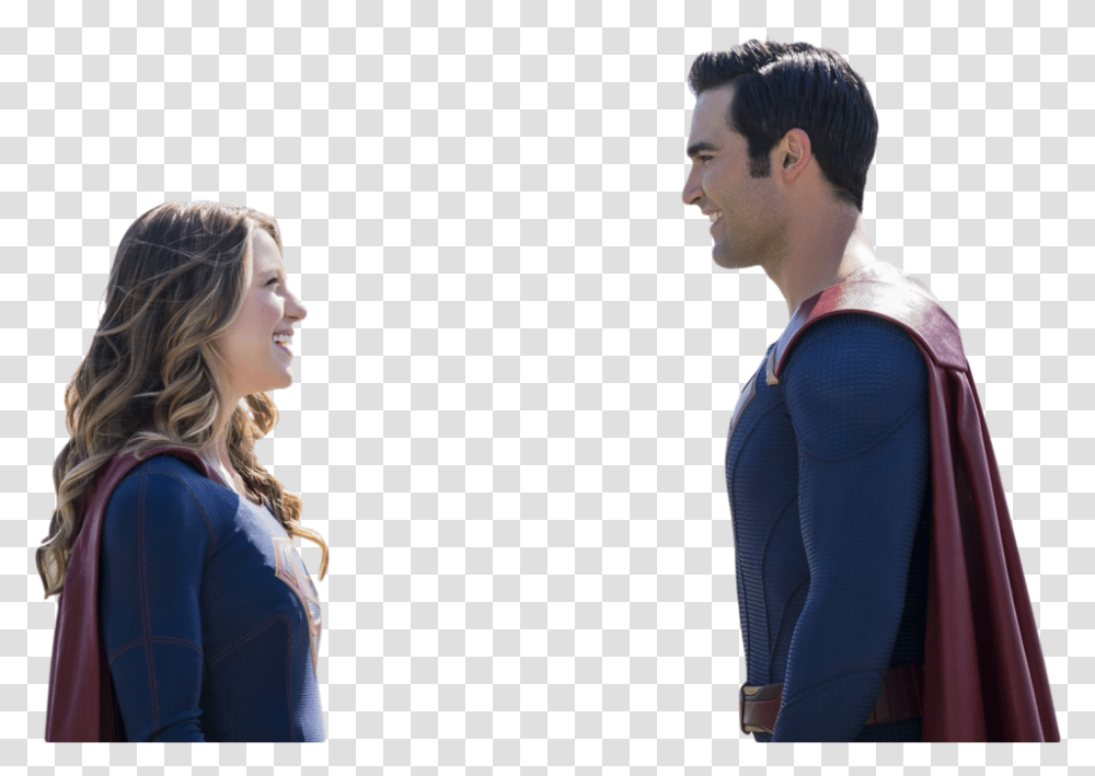 Supergirl Kara And Superman, Sleeve, Person, Long Sleeve Transparent Png