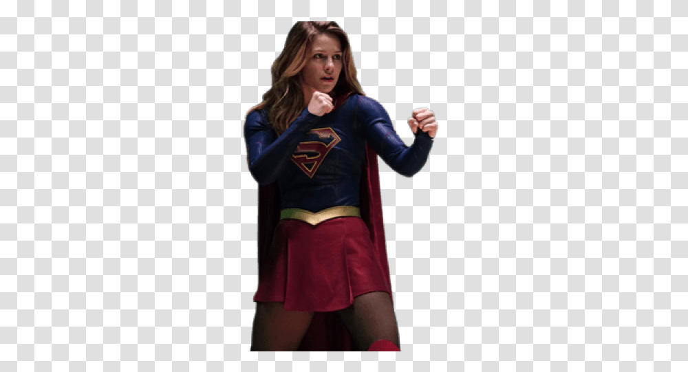 Supergirl Running, Person, Skirt, Costume Transparent Png
