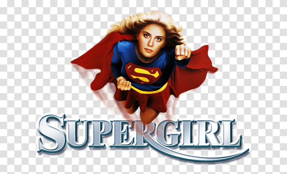 Supergirl Supergirl Movie Poster, Person, Clothing, Cape, Symbol Transparent Png