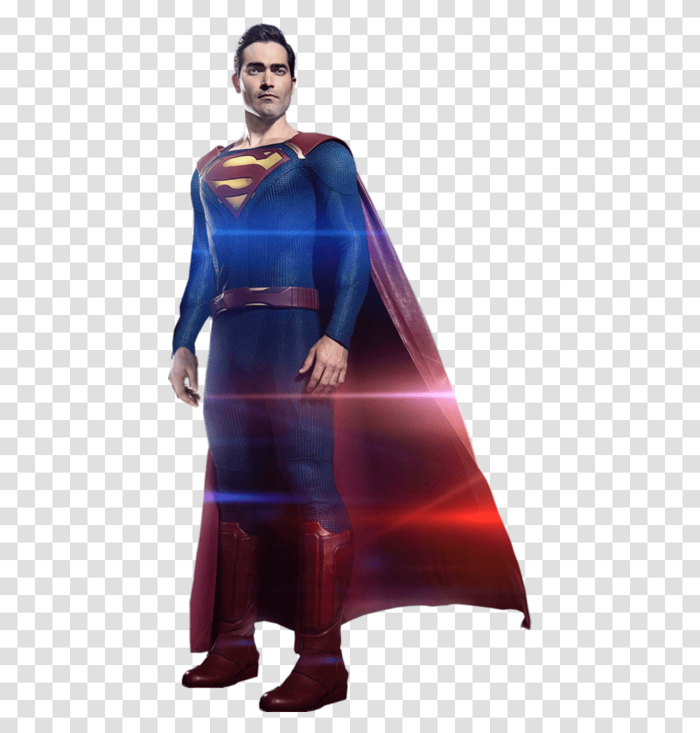 Supergirl Superman Full Body By Spider Maguire Super Man Super Girl, Sleeve, Person, Evening Dress Transparent Png