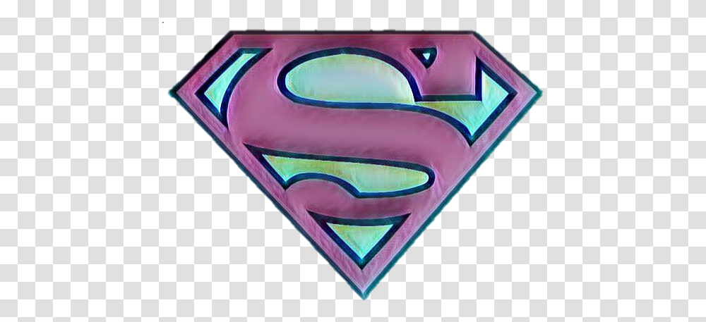 Supergirl Superman Super Sticker By Delaianebezerra Superman Logo, Symbol, Trademark, Jacuzzi, Tub Transparent Png