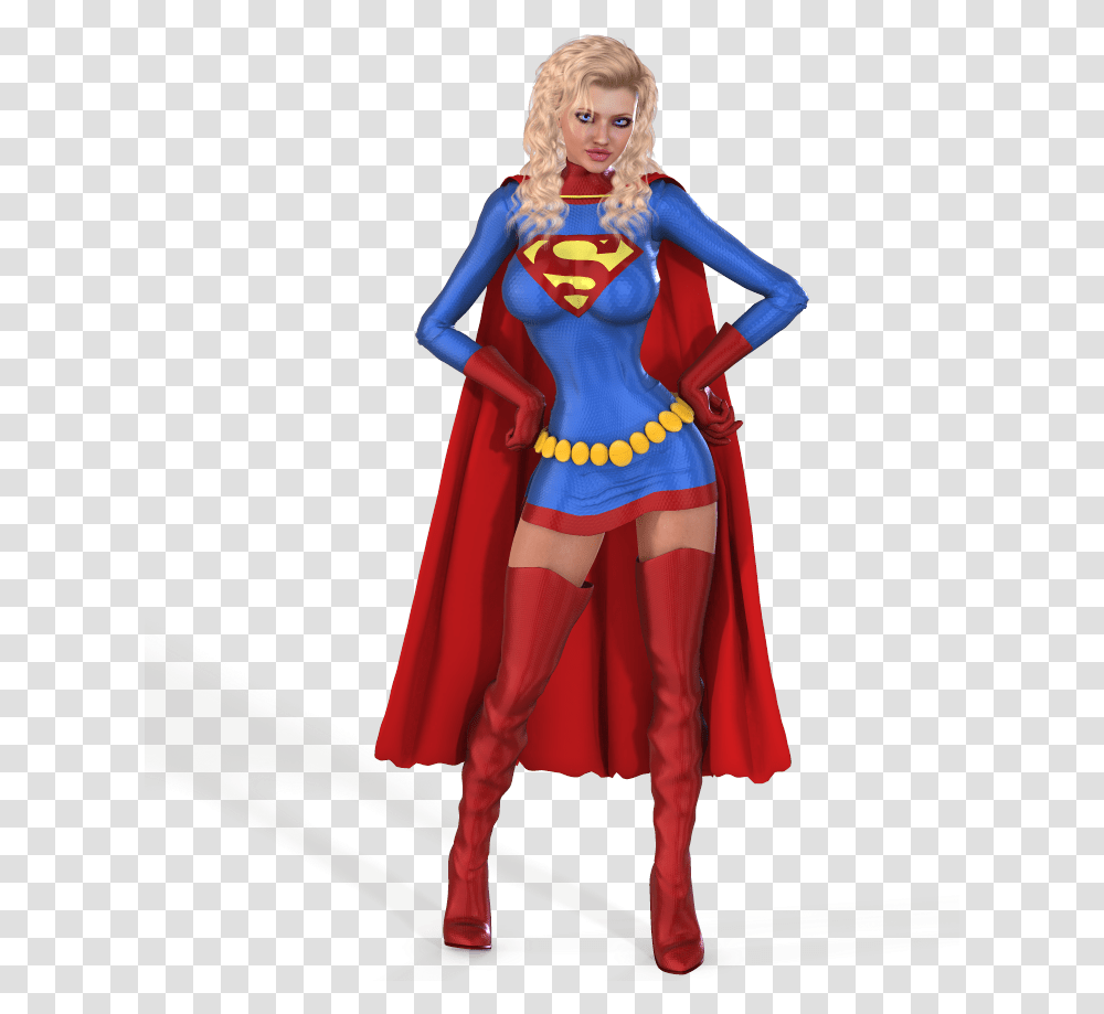 Supergirl Superwoman Costume Adventure Comics Superwoman, Person, Figurine, Cape Transparent Png