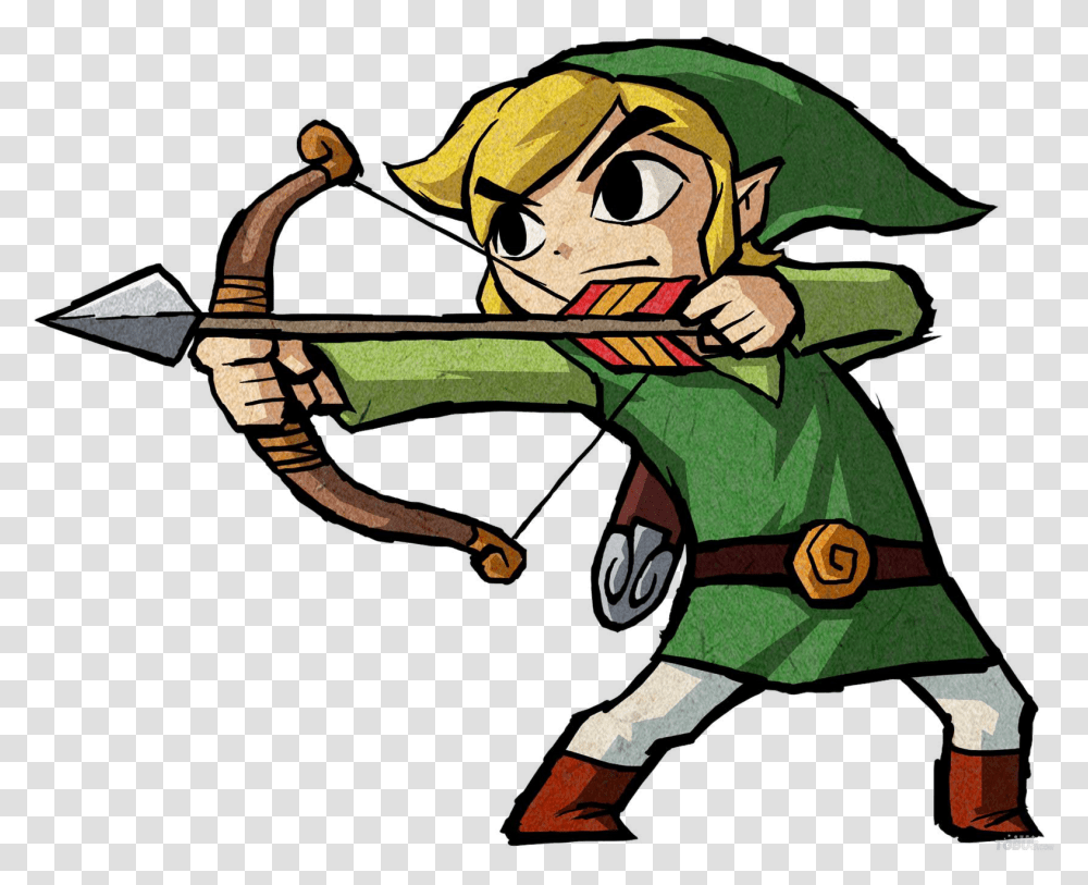 Supergirl Toon Link Wind Waker Bow, Archer, Archery, Sport, Sports Transparent Png