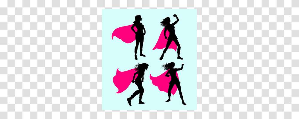 Superhero Silhouette, Dance Pose, Leisure Activities, Person Transparent Png