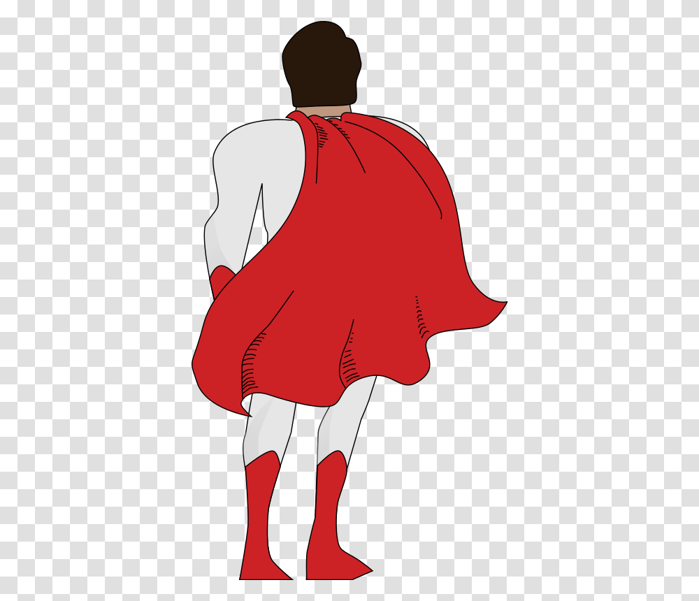 Superhero Back Clip Art, Sleeve, Dress, Person Transparent Png