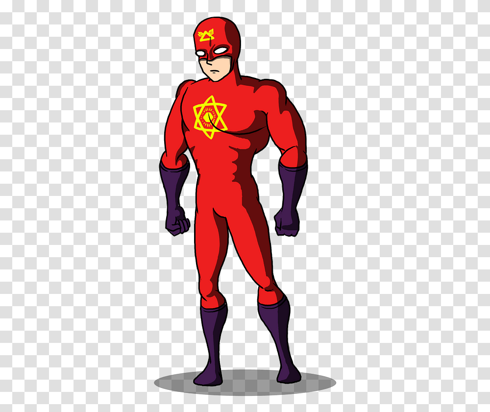 Superhero Clipart Desenho De Super Heri, Person, Back Transparent Png
