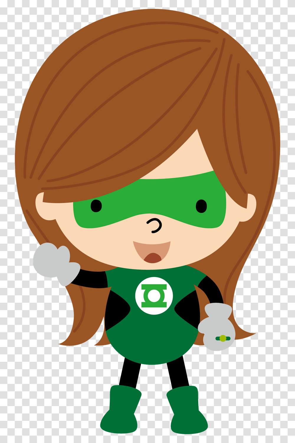 Superhero Clipart Girl Green Lantern, Apparel, Face, Hat Transparent Png